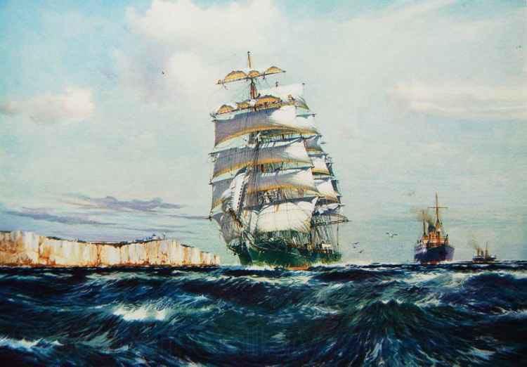 Jack Spurling The british clipper Norge oil painting art